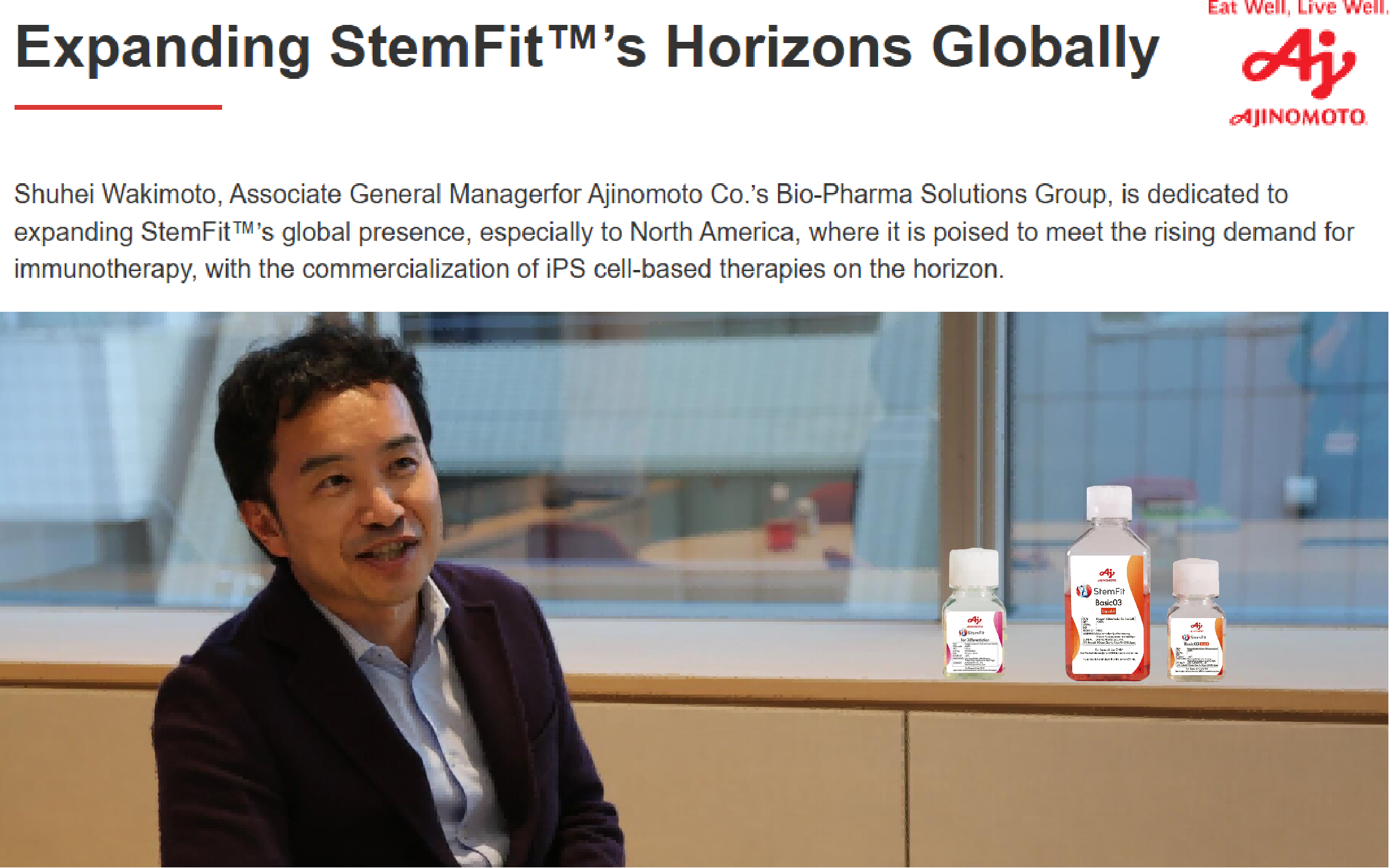StemFit™ 全球总负责人，拜访上海iPSC客户